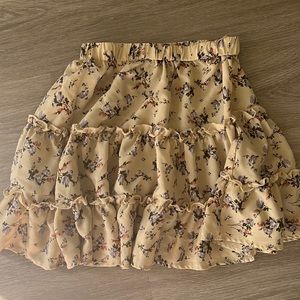 floral skirt